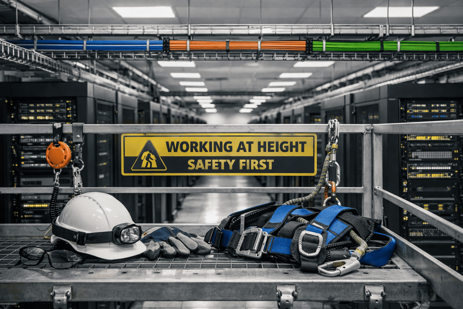 Working at height in a data hall